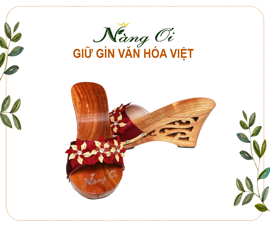 Guốc lọng cổ truyền cao 10cm